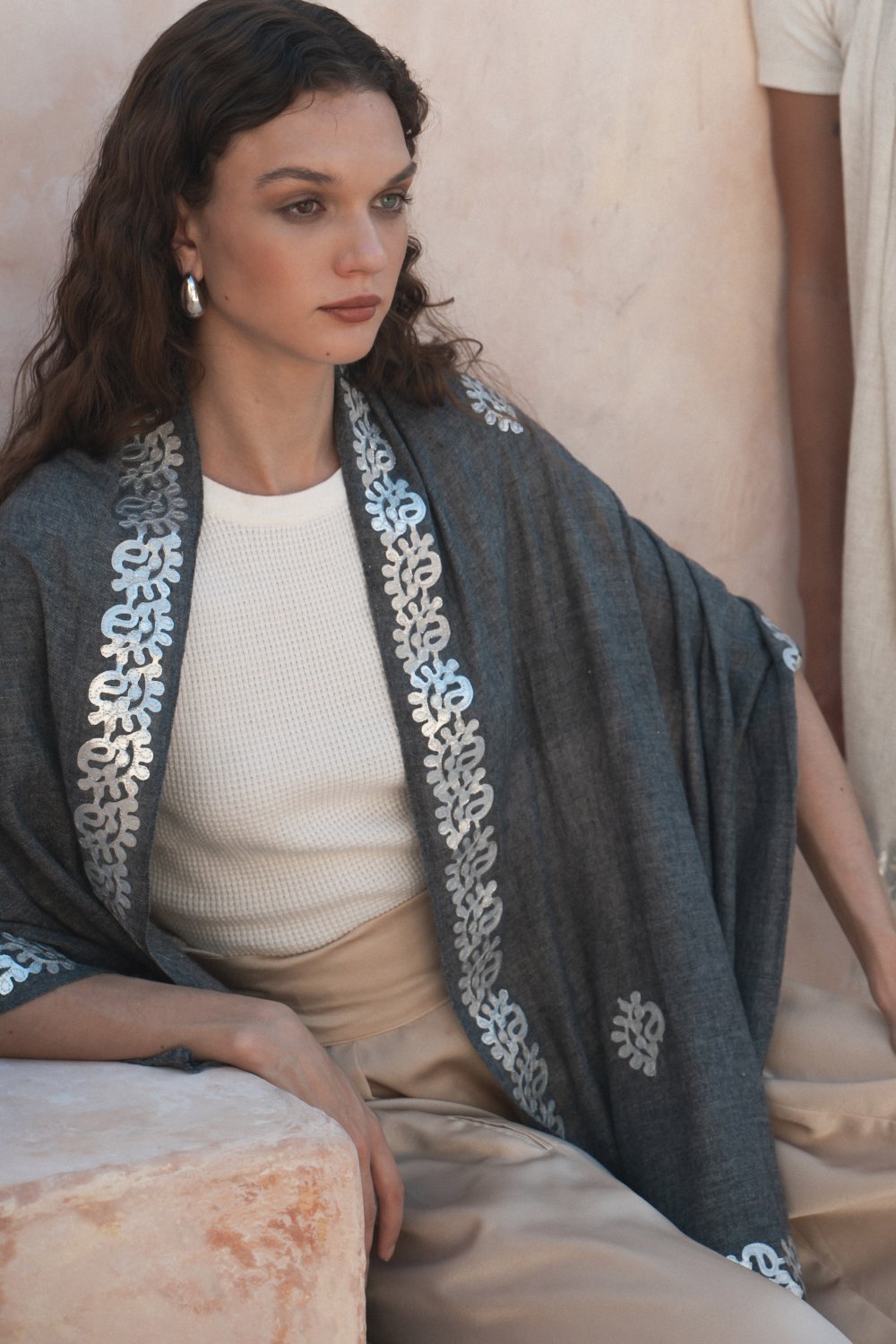 Abstract Applique Shawls